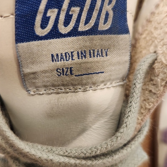 GOLDEN GOOSE FRANCY CLASSIC  HIGH TOP SIZE 8  WHITE/LAVENDER/FUXIA - Picture 11 of 16